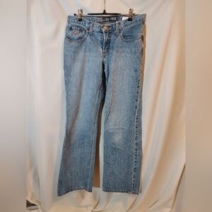 Cruel Girl Sky Blue Boot Cut Distressed Jeans